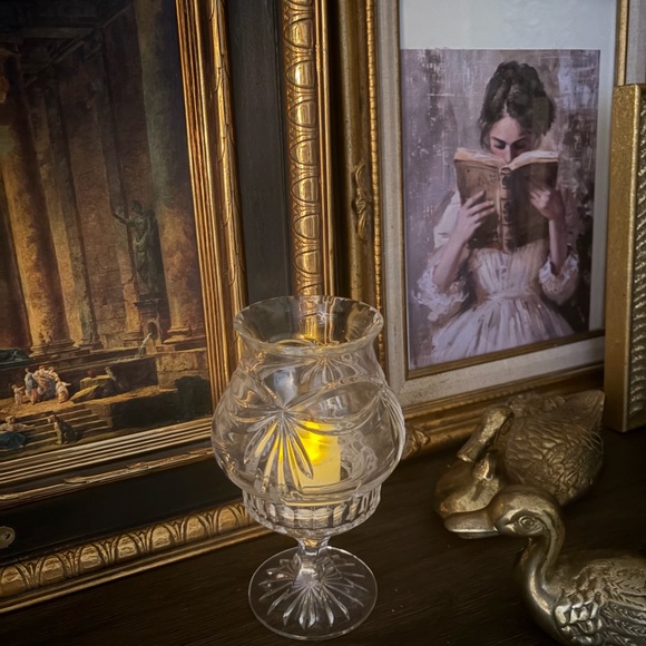 Fairy lamp crystal  Glass vintage - Picture 2 of 3